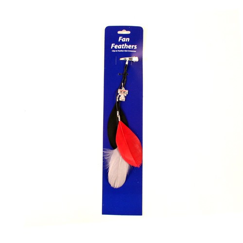 Special Buy - Texas Tech Feather Hair Clips - 12 For $24.00 - Texas Tech