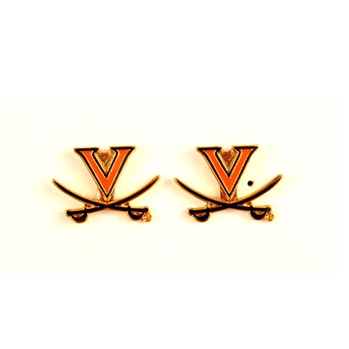 Special Buy - Virginia Cavaliers Earrings - AMCO Post Earrings - 12 Pair For $30.00 - Virginia Cavaliers