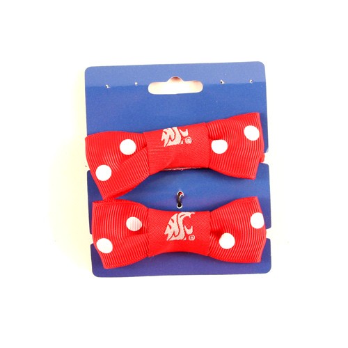 Special Buy - Washington State Cougars - 2Pack Set Bow Style Ponies - 12 Sets For $18.00 - Washington State