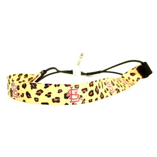 St. Louis Cardinals - Leopard Print Headbands - 12 For $30.00 - Wholesale St Louis Cardinals Products - Cardinals Merchandise