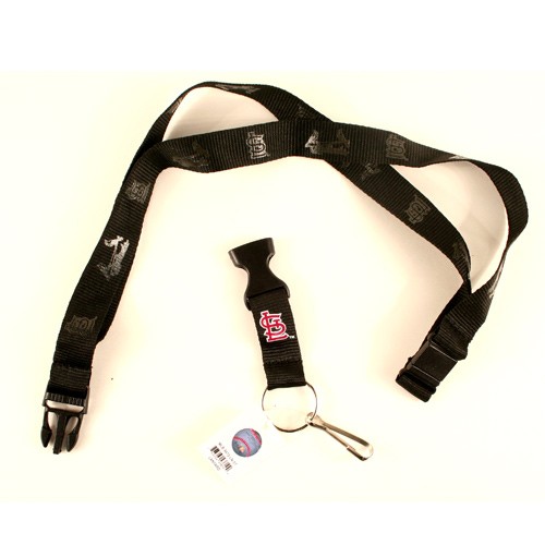 St. Louis Cardinals Lanyards - The BLACKOUT Style - $2.50 Each - Wholesale St Louis Cardinals Products - Cardinals Merchandise
