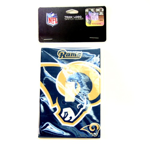 St. Louis Rams Lights - Ceramic Light Switch Covers - 12 For $3.00 - Wholesale Los Angeles Rams Products - Rams Merchandise