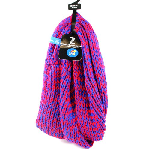 Kansas Wildcats - Duo Knit Style Infinity Scarves - 2 For $15.00