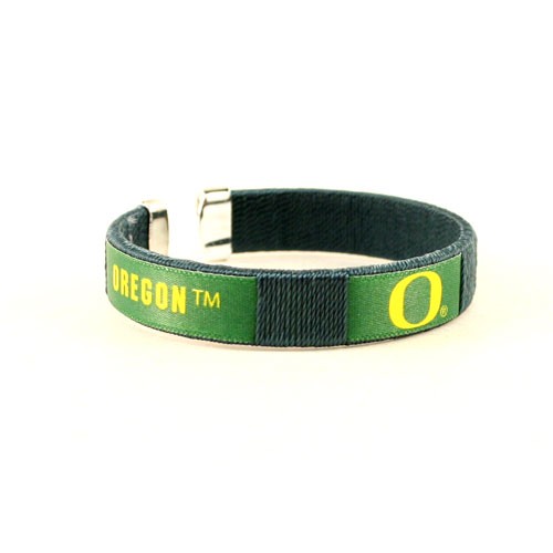 Style Change - Oregon Ducks Bracelets - Green Fan Bands - (Pattern May Be Different Than Pictured) - 12 For $24.00 - Oregon Ducks