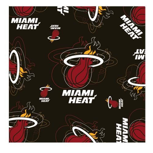 Style Change Blowout - Miami Heat Scarf - Silky Style - 35"x35" - 12 For $60.00 - Miami Heat