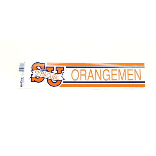 Syracuse Bumper Stickers - 3"x12" Win Style - 12 For $18.00 - Syracuse
