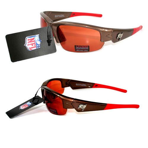 Tampa Bay Buccaneers Sunglasses - Tampa Brown Dynasty Style - 12 Pair For $60.00 - Wholesale Tampa Bay Buccaneers Products - Buccaneers Merchandise 2