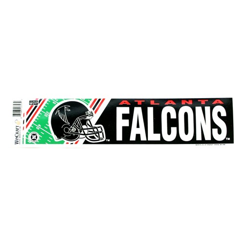 Atlanta Falcons Bumper Stickers - 3"x12" Win Style - 12 For $18.00 - Wholesale Atlanta Falcons Products - Wholesale Football Gear 2