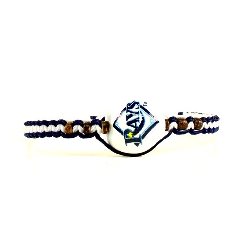Tampa Bay DRays Bracelets - Single Nut Macramé Bracelets - 12 For $30.00 - Wholesale Tampa Bay Rays Products - Rays Merchandise
