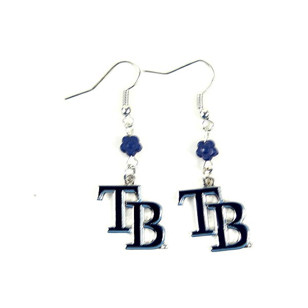 Tampa Bay DRays Earrings - The SOPHIE Style Dangle - $3.50 Per Pair - Wholesale Tampa Bay Rays Products - Rays Merchandise