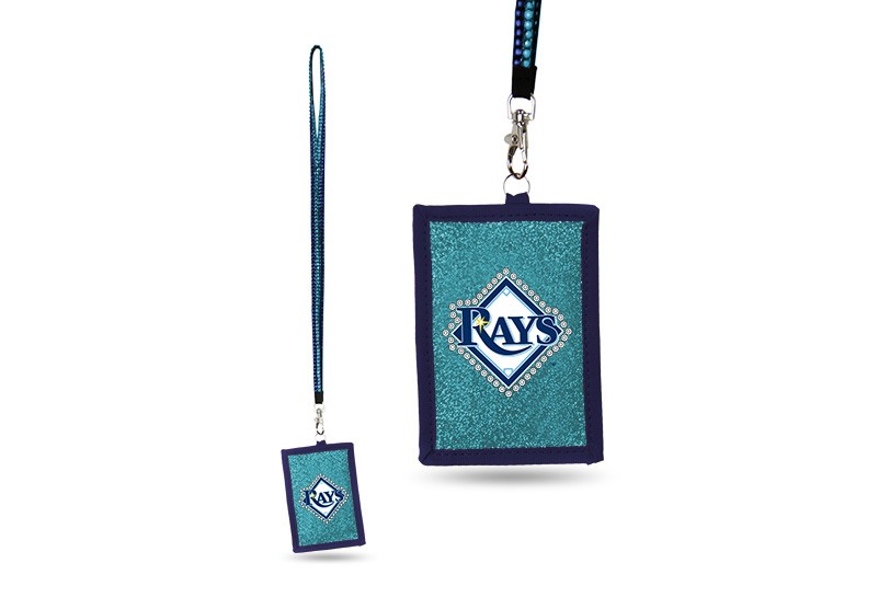 Tampa Bay Rays Bling - Bling Lanyard With ID Holder - $3.00 Each - Wholesale Tampa Bay Rays Products - Rays Merchandise