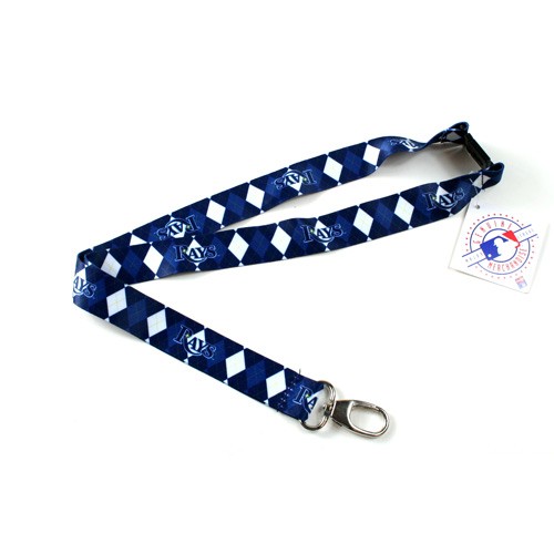 Tampa Bay Rays Lanyard - Argyle Style Lanyard - 12 For $24.00 - Wholesale Tampa Bay Rays Products - Rays Merchandise