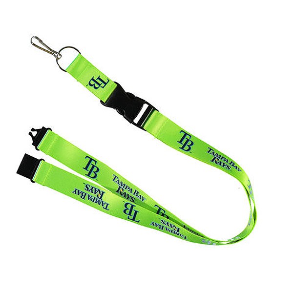 Tampa Bay Rays Lanyards - Premium 2-Sided FULL Neon - 12 For $24.00 - Wholesale Tampa Bay Rays Products - Rays Merchandise