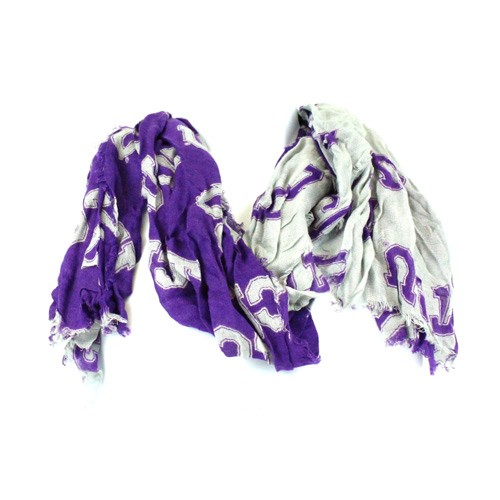 TCU - Texas Christian Infinity Scarves - Purple/White - 2 For $10.00  - TCU