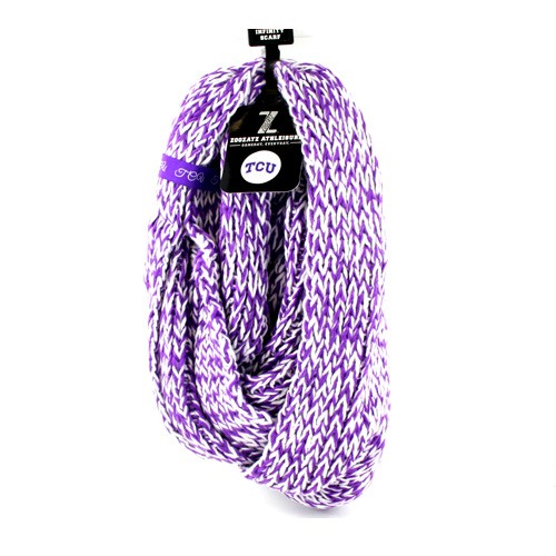 TCU Horned Frogs - Chunky Knit Style Infinity Scarves - 12 For $60.00 - TCU