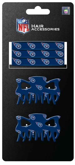 Tennessee Titans - 5PC PONY/HAIRCLIPS Set - 12 Sets For $30.00 - Wholesale Tennessee Titans Product - Titans Merchandise