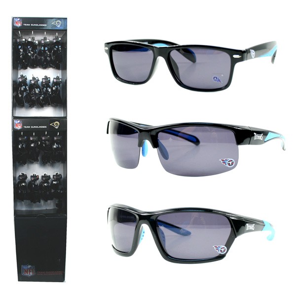 Tennessee Titans Sunglasses - 48 Count Polarized Display - Assorted Style - $240.00 Per Display - Wholesale Tennessee Titans Product - Titans Merchandise