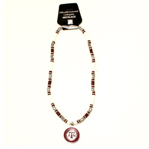 Texas A&M Necklaces - 18" Natural Stone - $7.50 Each - Texas A&M