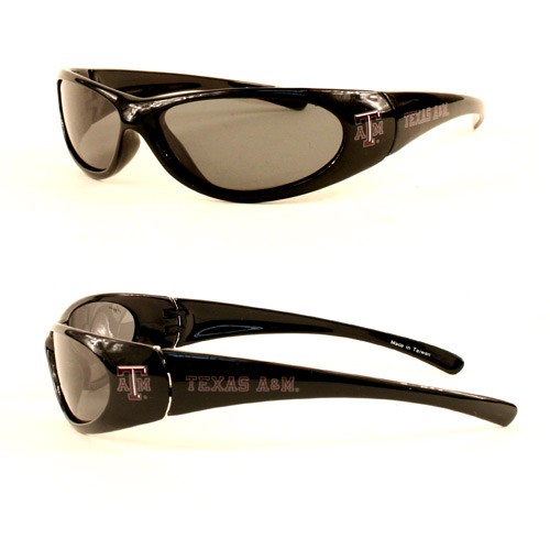 Texas A&M Sunglasses - Black Sport Frame Style - 12 Pair For $60.00 - Texas A&M