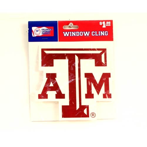 Texas A&M Window Clings - Red.Blue Pack - Logo Window Clings - 12 For $12.00 - Texas A&M