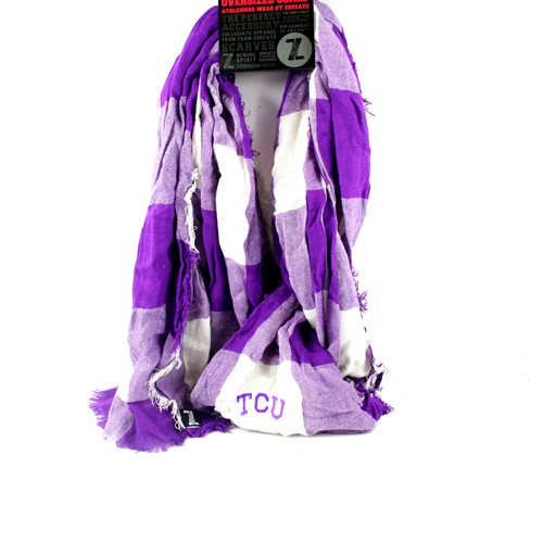 Texas Christian University - Buffalo Check Style Infinity Scarves - 12 For $60.00 - TCU