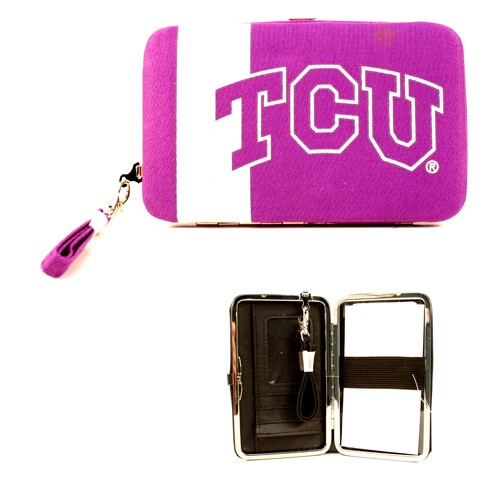 Texas Christian University - Distressed Look Wristlet/Wallet - 12 For $54.00 - TCU