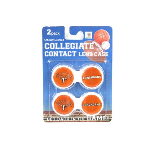 Texas Longhorns - 2Pack Set Contact Lens Cases - 12 Sets For $18.00 - Texas Longhorns