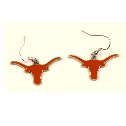 Texas Longhorns Earrings - Dangle - $2.75 Per Pair - Texas Longhorns