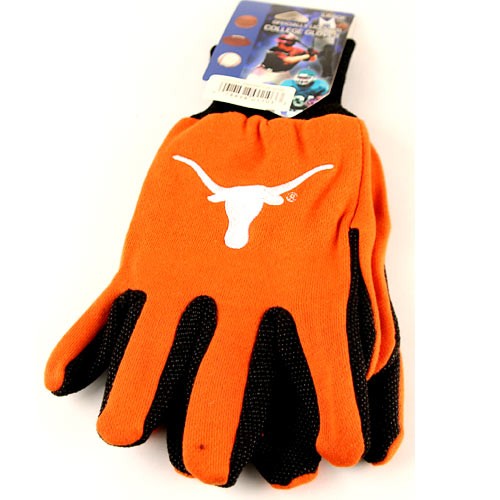 Texas Longhorns Gloves -2Tone Orange.Black Grip Wholesale Gloves $3.50 Per Pair - Texas Longhorns