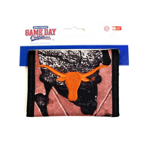 Texas Longhorns Wallets - GameDay Nylon Embroidered Wallets - 12 For $30.00  - Texas Longhorns