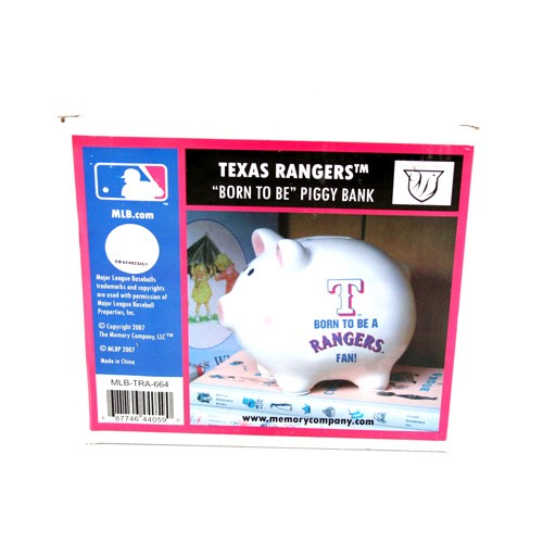 Texas Rangers - Ceramic Piggy Banks - 2 For $10.00 - Wholesale Texas Rangers Products - Rangers Merchandise