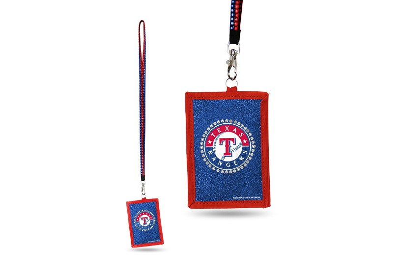 Texas Rangers Bling - Bling Lanyard With ID Holder - 12 For $30.00 - Wholesale Texas Rangers Products - Rangers Merchandise