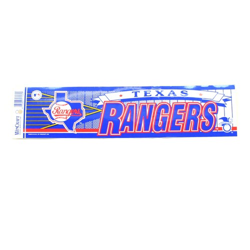 Texas Rangers Bumper Stickers - 3"x12" Win Style - 12 For $18.00 - Wholesale Texas Rangers Products - Rangers Merchandise