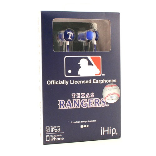 Texas Rangers Headphones - IHIP Earbuds - 12 Earbuds For $54.00 - Wholesale Texas Rangers Products - Rangers Merchandise