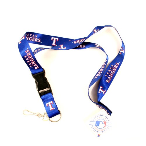 Texas Rangers Lanyards - VELCRO Enclosure - 12 For $30.00 - Wholesale Texas Rangers Products - Rangers Merchandise