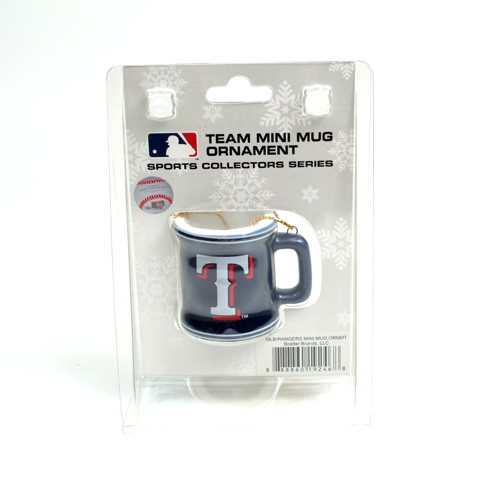 Texas Rangers Ornaments - Mini Mug Style Ornament - 12 For $30.00 - Wholesale Texas Rangers Products - Rangers Merchandise
