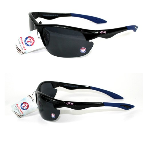 Texas Rangers Sunglasses - Polarized - Style MLB05 Strike Blade - 2 Pair For $10.00 - Wholesale Texas Rangers Products - Rangers Merchandise