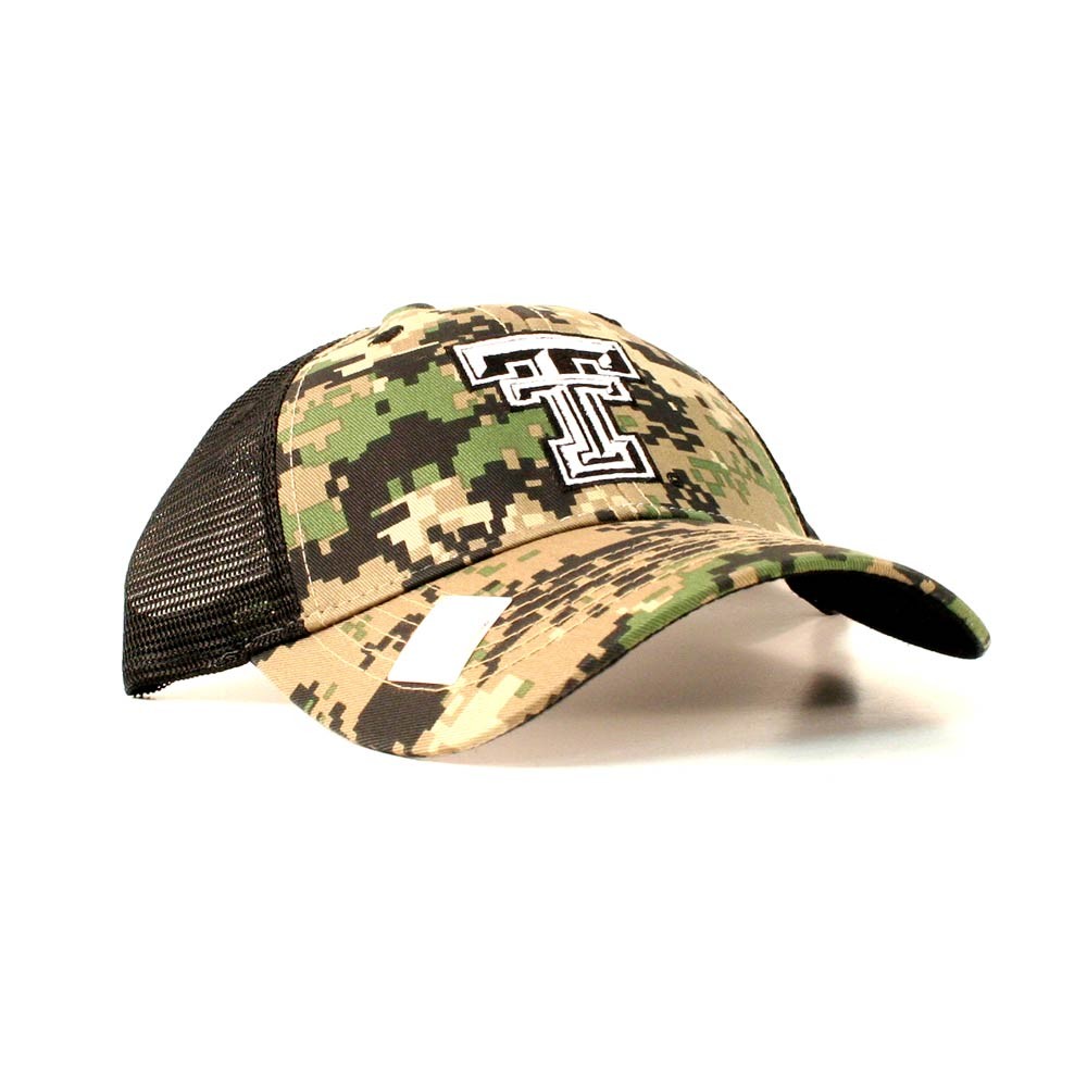 Texas Tech Caps - Digital Camouflage With Black Mesh Back Caps - 2 For $10.00 - Texas Tech