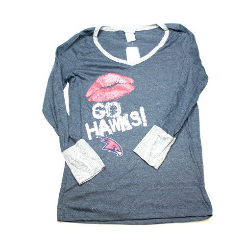 Atlanta Hawks Shirt - Kiss Style Long Sleeve Shirt - Assorted Sizes - 12 For $60.00 - Atlanta Hawks