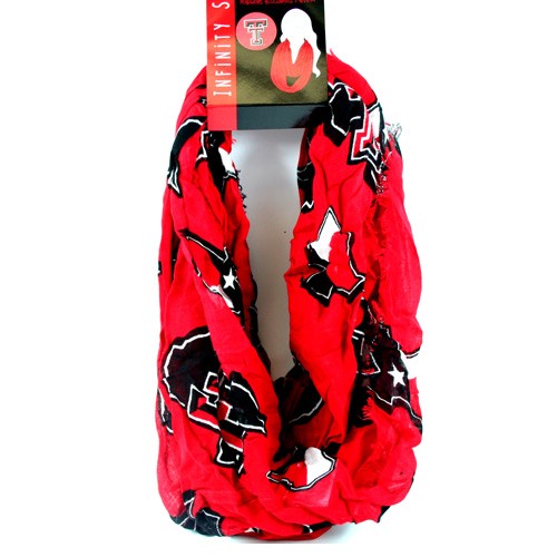 Texas Tech Infinity Scarves - Classic Style - 12 For $60.00 - Texas Tech