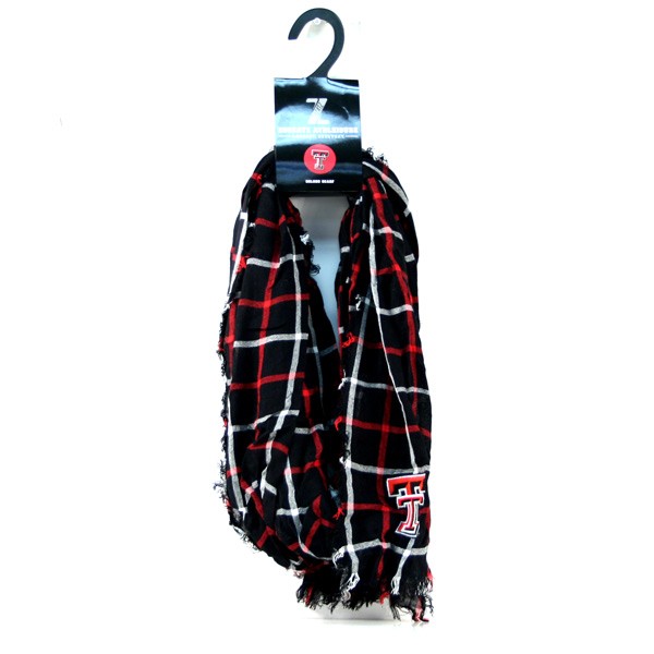Texas Tech Infinity Scarves - Window Pane Style - 12 For $90.00 - Texas Tech