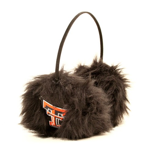 Texas Tech Merchandise - Black Fuzzy Earmuffs - $6.50 Each - Texas Tech
