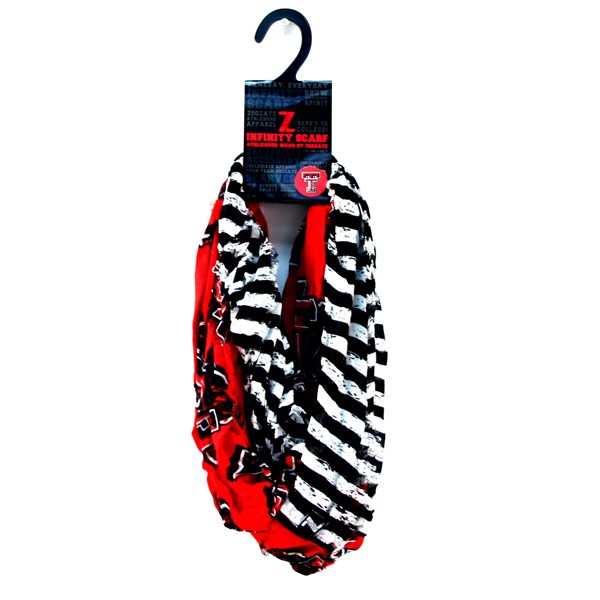 Texas Tech Scarves - Series1 Striped - PRIDE Style - 12 For $90.00 - Texas Tech