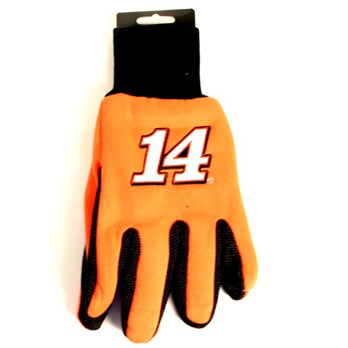 Tony Stewart Gloves - Orange/Black Grip Gloves - $3.50 Per Pair