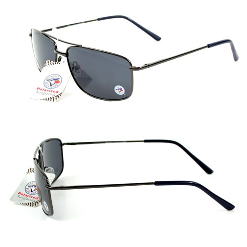 Toronto Blue Jays Sunglasses - GunMetal Style - 12 Pair For $48.00 - Wholesale Toronto Blue Jays Products - Blue Jays Merchandise
