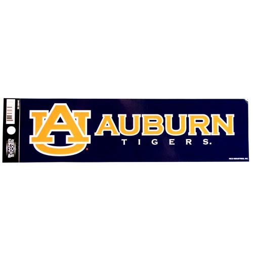 Auburn Tigers - 3"x12" Fan Zone Bumper Stickers - 12 For $15.00 - Auburn