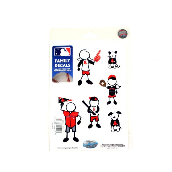 Total Blowout - Boston Red Sox Decals - Family Decal Set - 12 Sets For $15.00 - Wholesale Boston Red Sox Products - Red Sox Merchandise
