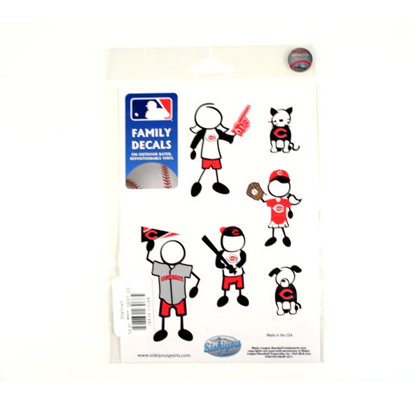Total Blowout - Cincinnati Reds Decals - Family Decal Set - 12 Sets For $15.00 - Wholesale Cincinnati Reds Products - Reds Merchandise 2