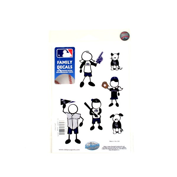 Total Blowout - Colorado Rockies Decals - Family Decal Set - 12 Sets For $15.00 - Wholesale Colorado Rockies Products - Rockies Merchandise