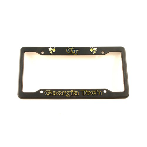 Total Blowout - Georgia Tech BLACK License Plate Frames - 12 For $12.00 - Georgia Tech